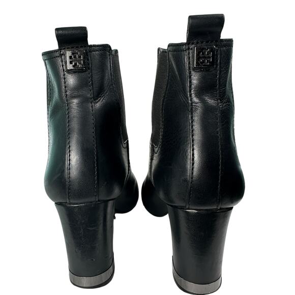 Tory Burch Leather April Ankle Chelsea Heeled Boots Bootie Womens Size 10 M - Picture 5 of 16